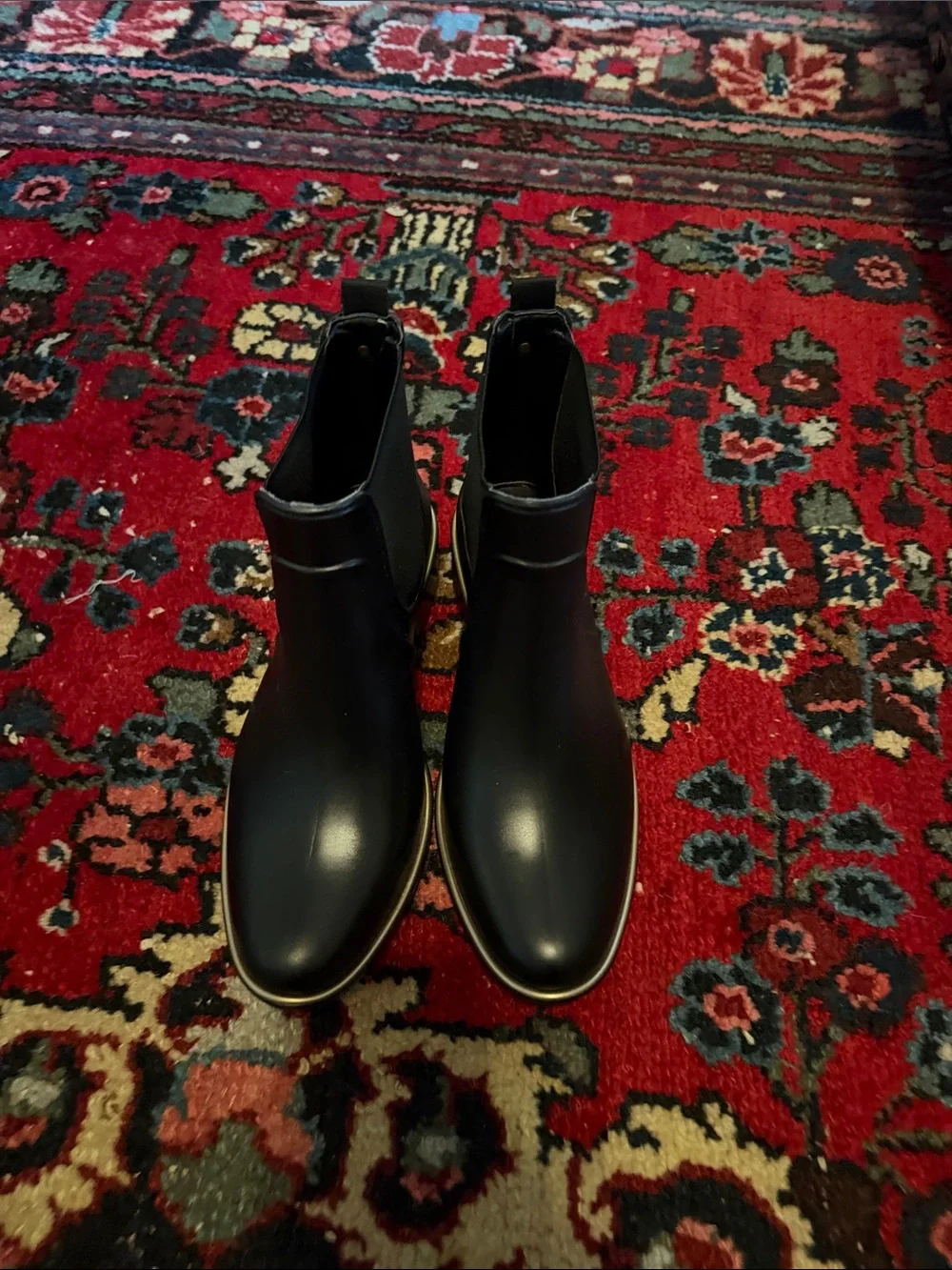 Kate spade Black Chelsea Ankle rain Boots - Women's size 10